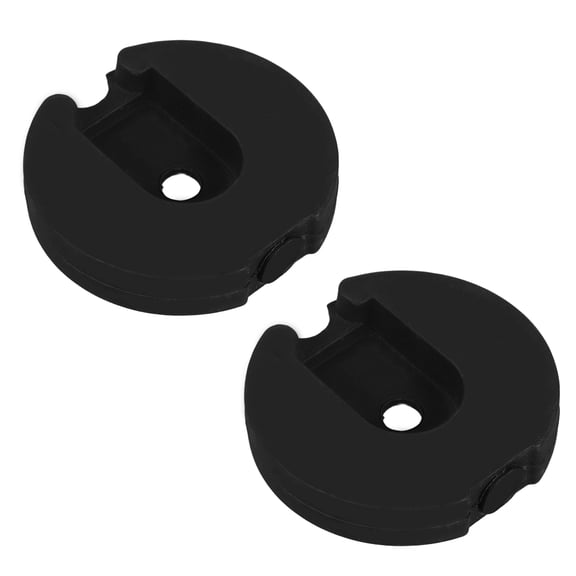 LOLIPPYY 2-Pack Black Cylinder Weighted Floor Lamp Bases Table and Desk Lamp Setup Replacement