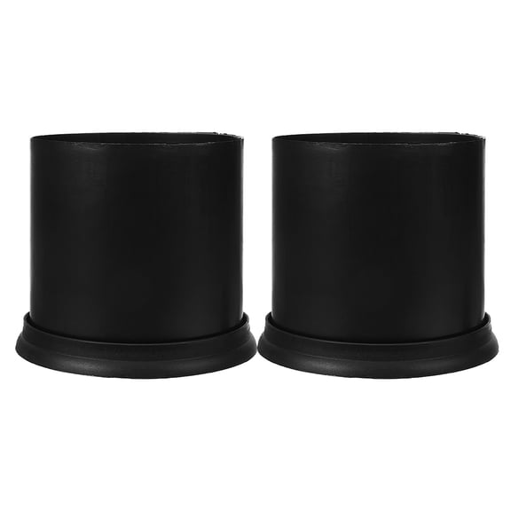 LOLIPPYY 2Pcs Black Household Toilet Brush Holder Plastic Base Sturdy Wear Resistant Design
