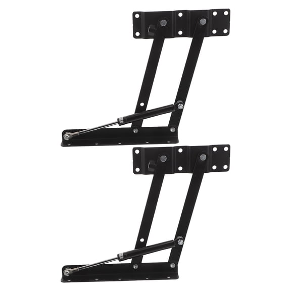 LOLIPPYY 2Pcs Black Hydraulic Coffee Table Lift Mechanism for Smooth Lifting and Folding Table Hardware