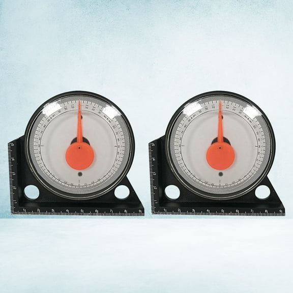 LOLIPPYY 2Pcs Black Inclinometer Tilt Angle Meter Digital Angle Meter Tool for Accurate Measurement and Leveling