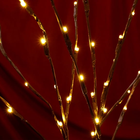 LOLIPPYY 2Pcs Black LED Branch Lights Bendable Lighted Branches for Home Vase Table Decorative Lighting