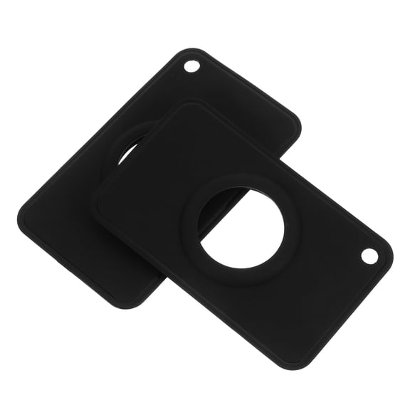LOLIPPYY 2Pcs Black Modern Tracer Holder Protective Case Sleek Anti Lost Tracker Sleeve for Travel and Daily Use