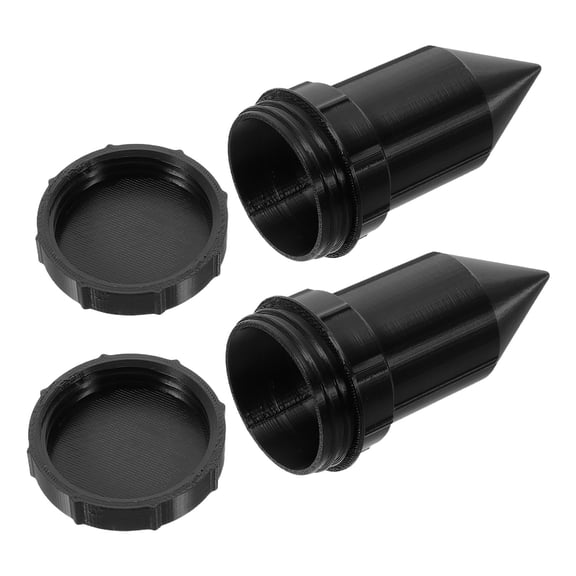 LOLIPPYY 2-Pack Black Weatherproof Outdoor Hidden Key Safe with Sprinkler Design, Secure Key Storage Box