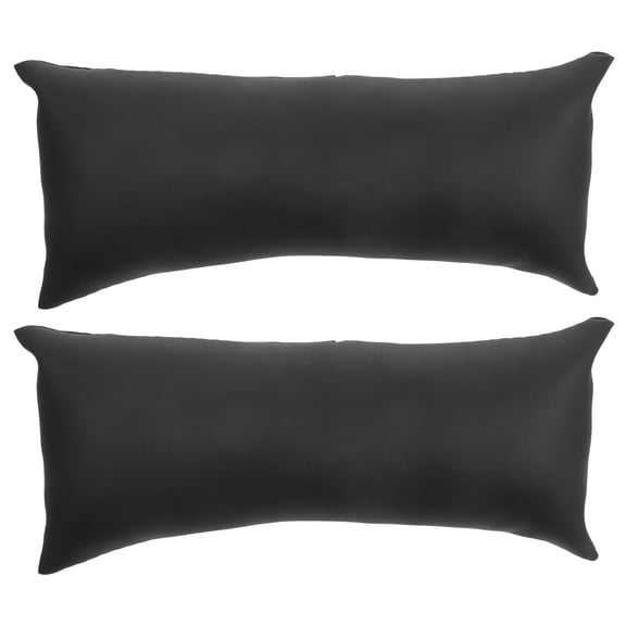 LOLIPPYY 2Pcs Black PU Bracelet Watch Display Pillows for Luxury Jewelry Showcase and Protective Storage