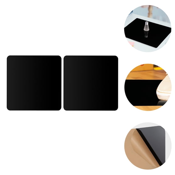 LOLIPPYY 2Pcs Black Photography Reflective Backdrop Board Smooth Surface for Desktop Photo Studio