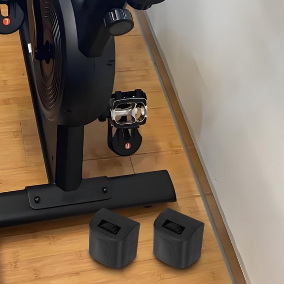 LOLIPPYY 2Pcs Black Plastic End Caps for Workout Equipment with Adjustable Fit and Vibration Absorption