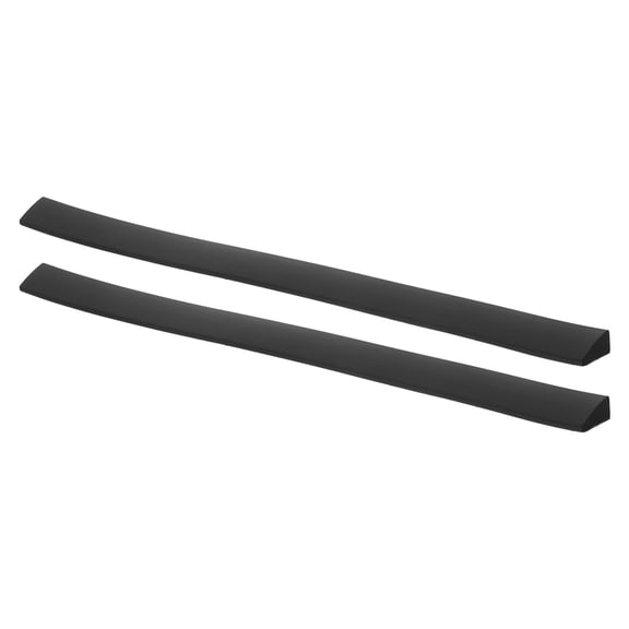 LOLIPPYY 2-Pack Black Silicone Threshold Strip with Non- Design for Bathroom and Kitchen Water Control