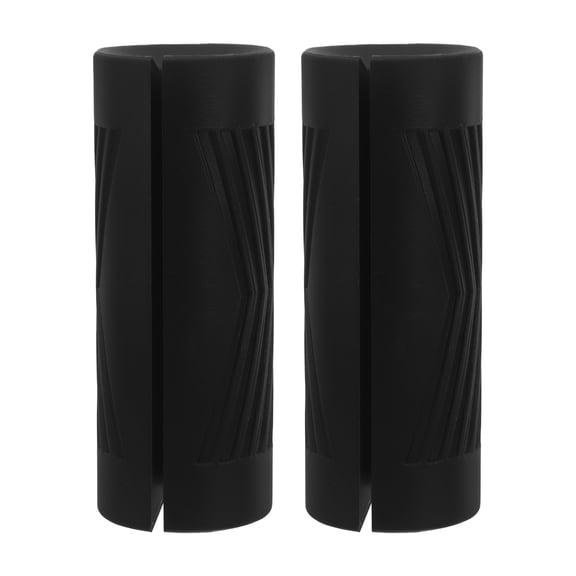 LOLIPPYY 2-Pack Black Silicone Barbell Grips for Weightlifting Non- Workout Gear Home Gym Accessories