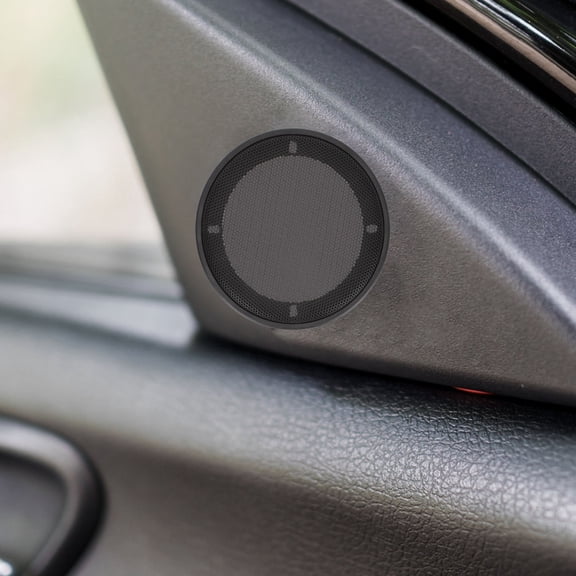 LOLIPPYY 2-Pack Black Speaker Protector Covers with Easy Install Mesh for Car Audio and Subwoofer