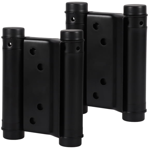 LOLIPPYY 2Pcs Black Stainless Steel Door Closer Hinges Heavy Duty Spring Hinges for Home Doors
