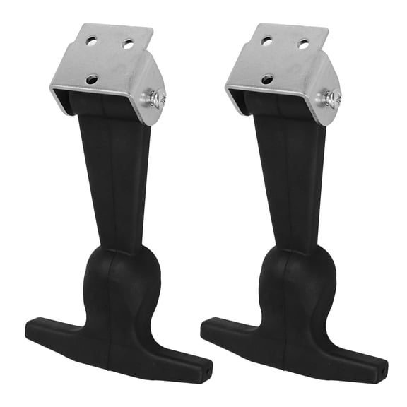 LOLIPPYY 2Pcs Black T Handle Hasp Latch for Machine Toolbox Durable Replacement