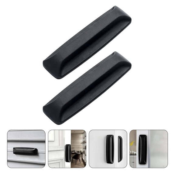 LOLIPPYY 2Pcs Black Window Knob Cabinet Handle Strong PP Material Suitable for Home Furniture
