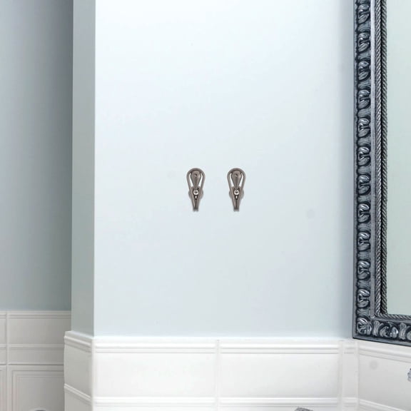 LOLIPPYY 2Pcs Black Zinc Alloy Curtain Tiebacks Water Drop Shape Decorative Holdbacks