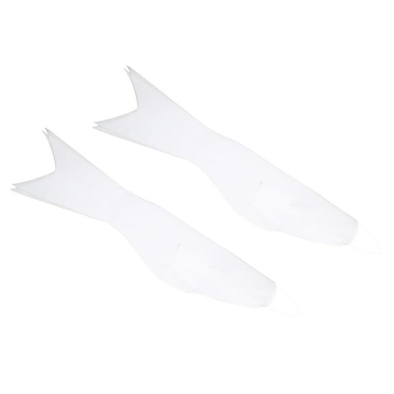 LOLIPPYY 2Pcs Blank Windsocks Craft White Fabric Diy Graffiti for Kids Balconies Carp Shape Hanging Decor