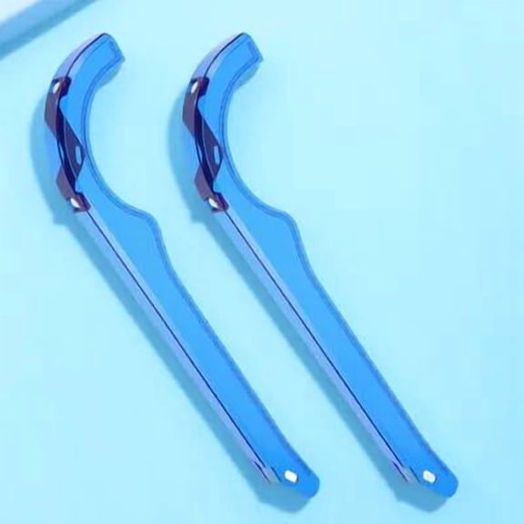 LOLIPPYY 2Pcs Blue Bike Chain Guard Robust Plastic Protector for Mountain and Road Bicycle Chains