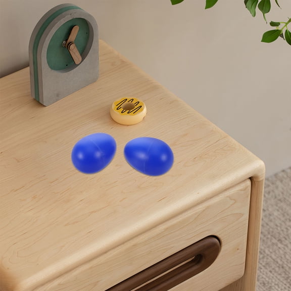 LOLIPPYY 2Pcs Blue Plastic Egg Shakers for Dance Performance Auditory Engagement