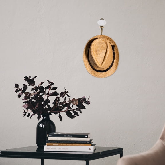 LOLIPPYY 2Pcs Boho Coat Hooks Zinc Alloy Bronze Color Closet Decorative Style for Kitchen