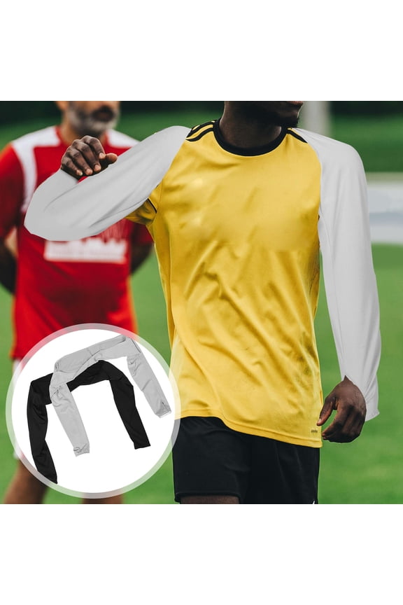 2Pcs Breathable Sun Sleeve Set with Shoulder Coverage for Outdoor Activities Golf Cycling
