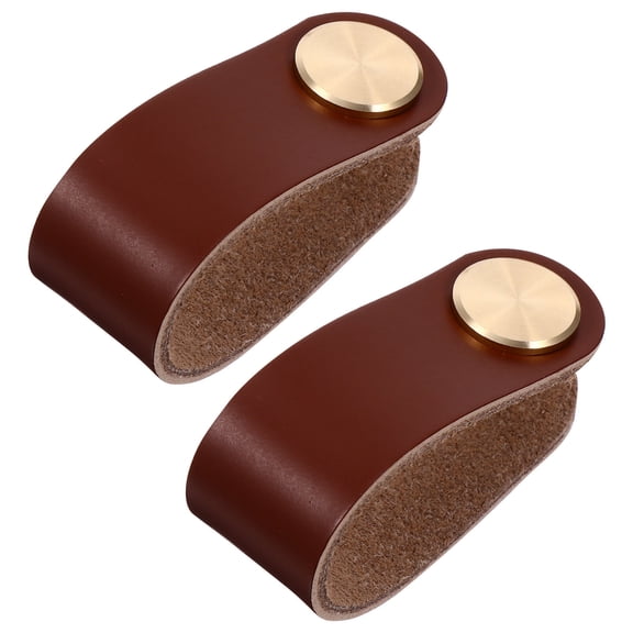 LOLIPPYY Rustic Cabinet Handles Brown Metal 2 Pcs