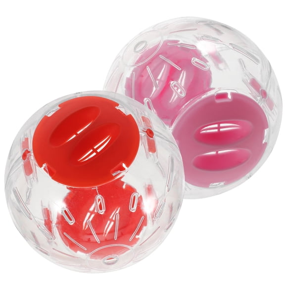 LOLIPPYY 2Pcs Cage Rat and Small Animals Exercise Balls with Lock Design and Premium Wear Resistant Material