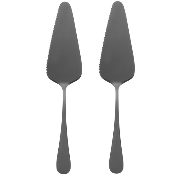 LOLIPPYY Black 304 Stainless Steel Cake Serving Set Safe for Home Use 2Pcs