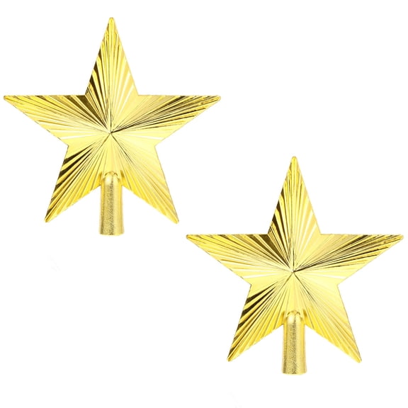 LOLIPPYY 2-Pack Golden Candelabra Christmas Tree Star Topper Pendant for Festive Holiday Decoration