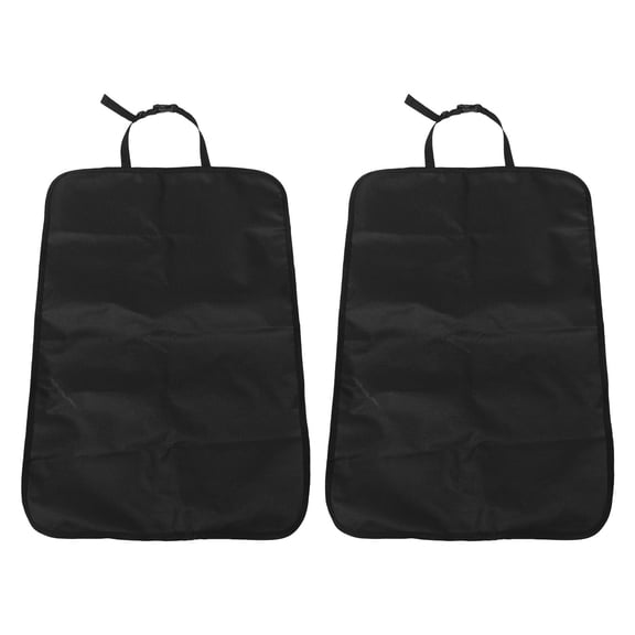 LOLIPPYY 2Pcs Car Rear Seat Back Protector Black Heavy Duty Kick Mats with Non Slip Fabric for Suvs