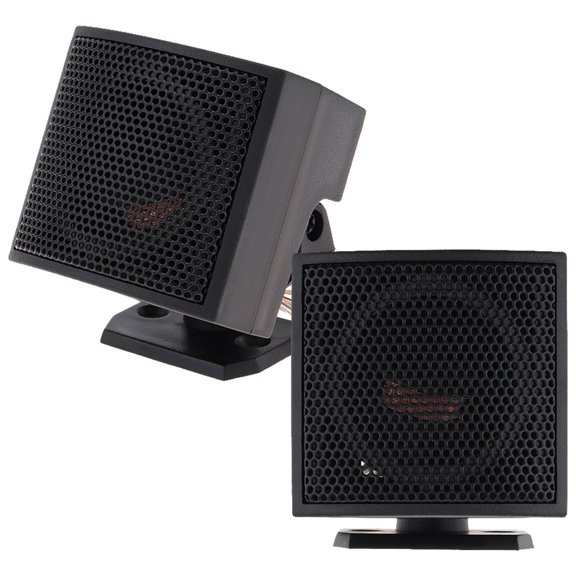 LOLIPPYY 2Pcs Car Loudspeaker Voice Box Black ABS Shock Proof Car Accessories Outdoor