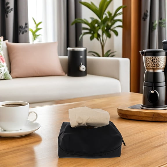 LOLIPPYY 2Pcs Car Napkin Holder with Easy One Hand Pull and Detachable Cleaning Feature for Vehicles