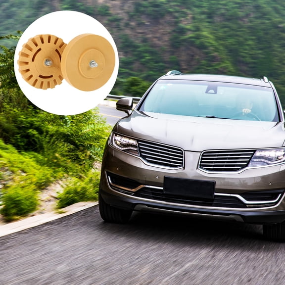 LOLIPPYY 2-Pack Car Sticker Remover Eraser Wheels Featuring Alternating Slot Design for Easy Decal Removal