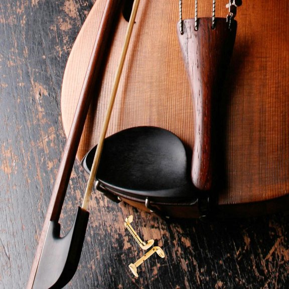 LOLIPPYY 2Pcs Chin Rest Pad Metal Golden Violin Accessories For Musical Instrument Maintenance