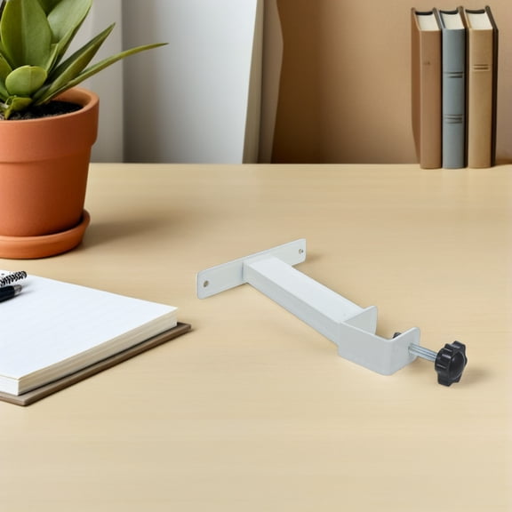 LOLIPPYY Clamp on Table Extension Leg White Carbon Steel Multi-Scene Use 2Pcs