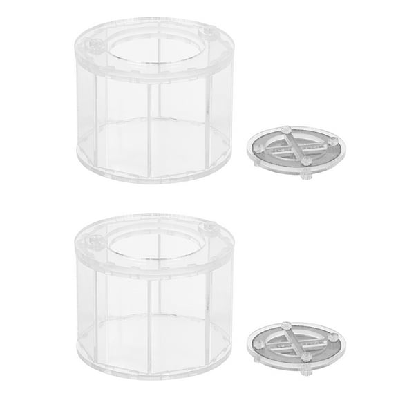 LOLIPPYY Set of Acrylic Cricket Cages with Ventilation Holes for Safe Reptile and Insect Storage