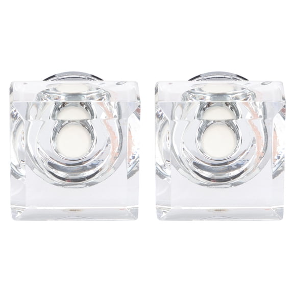 LOLIPPYY 2Pcs Clear Vanity Knobs Transparent Crystal Design Easy Installation Furniture Accessories