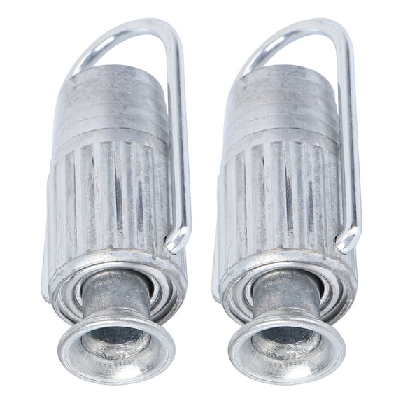 LOLIPPYY 2Pcs Clothesline Cinching Device Plated Silver Aluminum with Ball Bearing Spring for Adjustable Laundry Line Tension