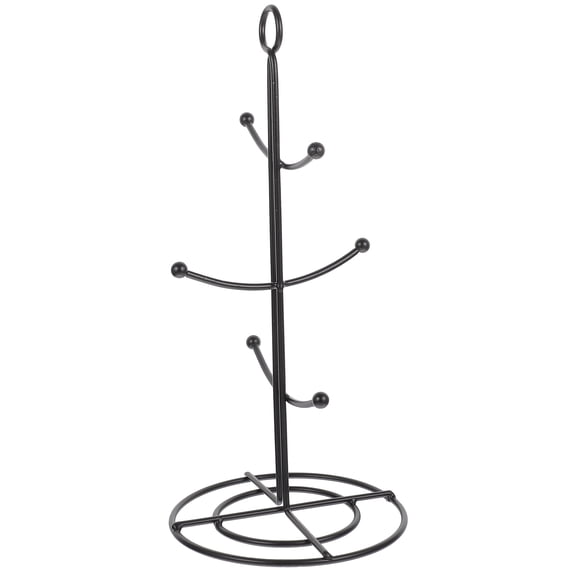 LOLIPPYY 2Pcs Coffee Cup Holder Tree Metal Black Hanging Storage for Households in Kitchen