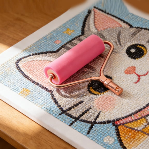LOLIPPYY 2-Pack Craft Rollers for Painting and Rhinestone Art, Assorted Colors with Even Pressure for Projects