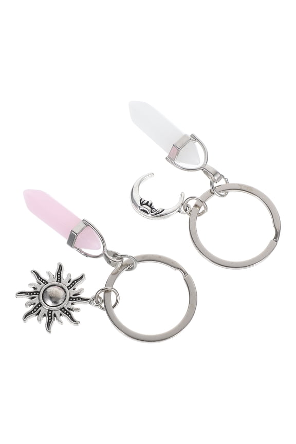 2-Pack Creative Metal Keychains with Assorted Colors, Portable Key for Everyday Use