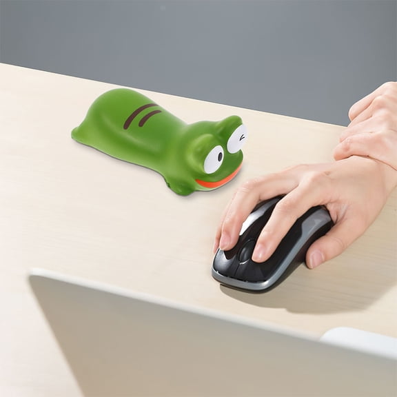 LOLIPPYY 2Pcs Cute Bear and Frog Wrist Rest Pads Soft Comfortable Mouse Support