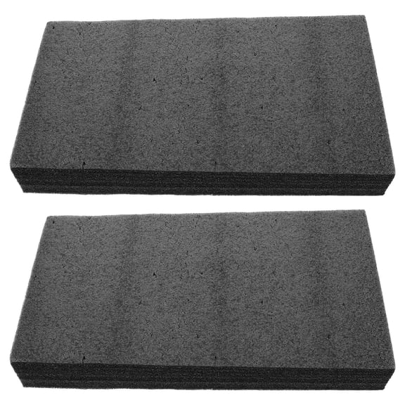 LOLIPPYY 2-Pack Black Foam Padding Sheets, Cuttable Protective Inserts for Shipping Boxes, Equipment Cases, and Packaging