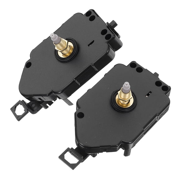 LOLIPPYY 2Pcs DIY Quartz Clock Mechanism Kit Black with Silent Sweep and Pendulum Drive for Wall Clocks