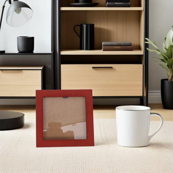 LOLIPPYY 2Pcs Dark Red Wood Picture Frame for Home Wall Decor Perfect for Wedding Birthday Photo Displays