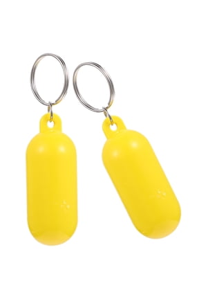 2-Pack Decorative Floating Keychains for Boats, Zinc Alloy and Plastic, Ideal for Daily Use and Water Activities