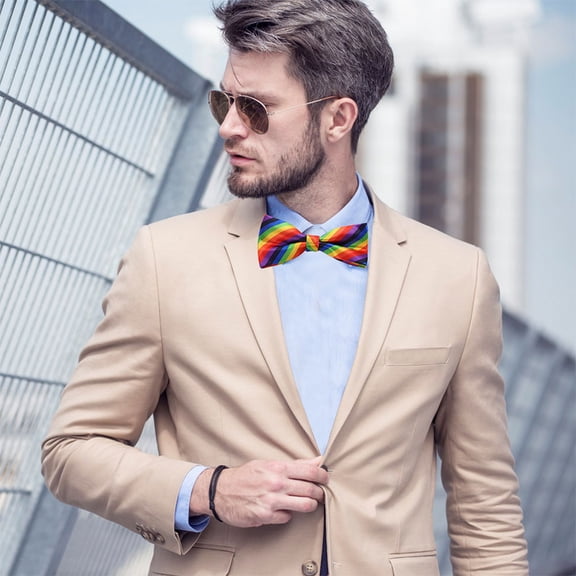 LOLIPPYY 2Pcs Decorative Polyester Bowtie Tie for Party Festival and Costume Decor