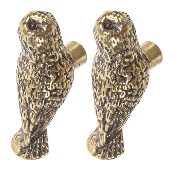 LOLIPPYY 2Pcs Decorative Vintage Brass Pulls For Dressers And Kitchen Cabinet Hardware