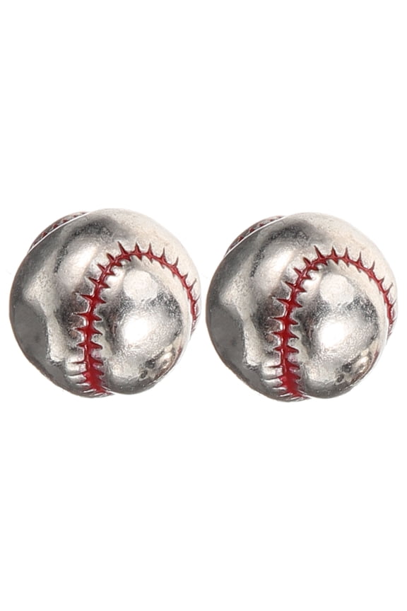 2Pcs Delicate Plated Silver Copper Ball Beads for DIY Necklace and Bracelet Handmade Crafts