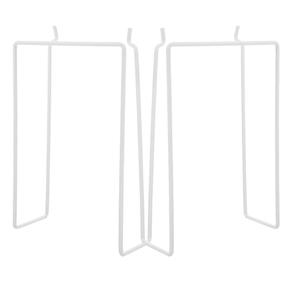 LOLIPPYY 2-Pack White Iron Pegboard Hooks and Accessories for Desk Storage, Tool Organization, and Workspace Efficiency