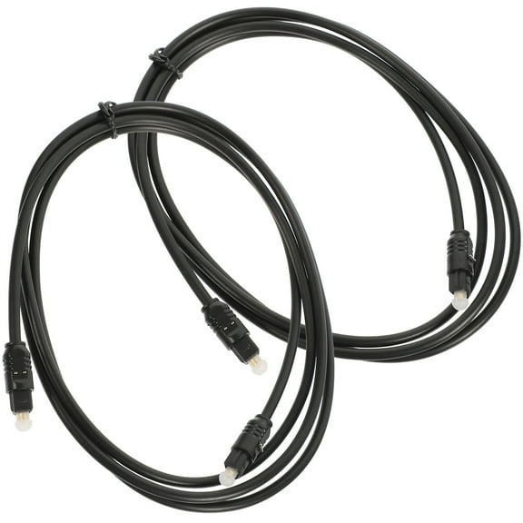 LOLIPPYY 2Pcs Digital Output Optical Cable Optical Audio Cable Black PMMC for Home Theater Equipment