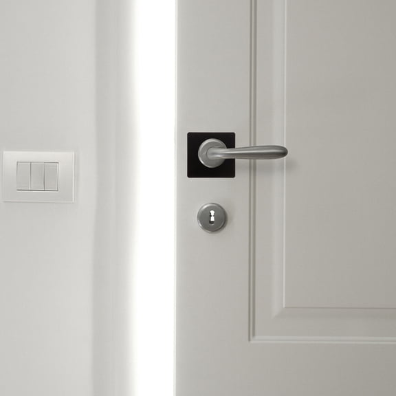 LOLIPPYY 2Pcs Door Kick Plate Stainless Steel Deadbolt Cover Plate for Front Door Reinforcement