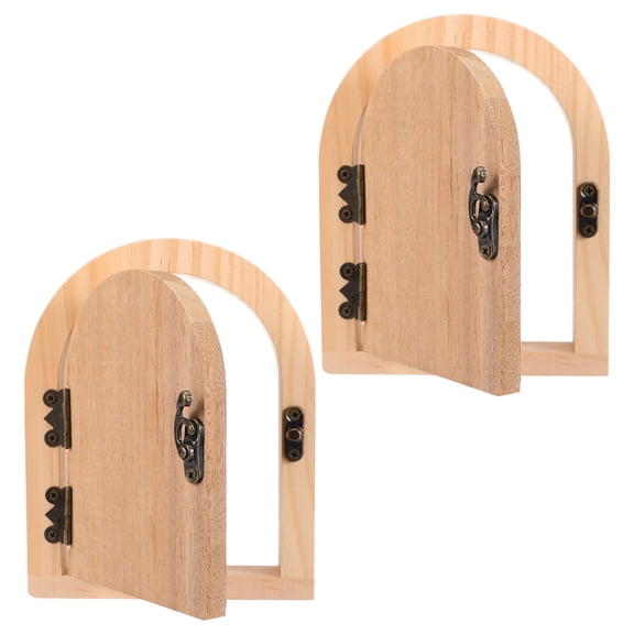 LOLIPPYY 2Pcs Door Light Switch Cover Wooden Khaki For Home Use Child Proofing Protection